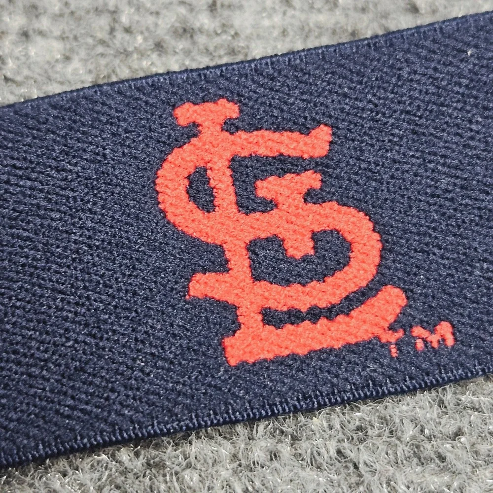 St Louis Cardinals Woven Belt Sz 42 Leather Brass Buckle Baseball‎ Fan
